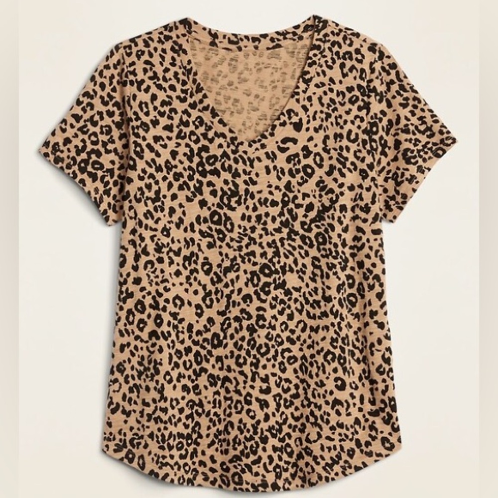 Leopard Print Short Sleeve T-Shirt